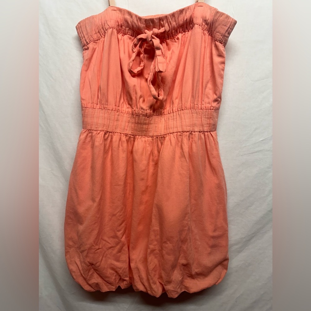 J. Crew Sleeveless Frankie Coral Bubble‎ Hem Dress Size